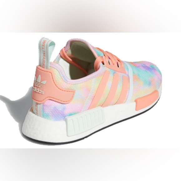adidas Shoes - adidas Women’s Pastel Tie-Dye Sneakers with Coral Laces